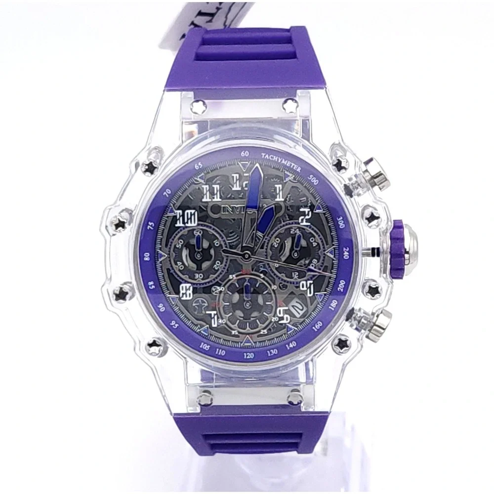 Invicta Vaulthan 69683 Purple Watch 44mm - Picture 1 of 16